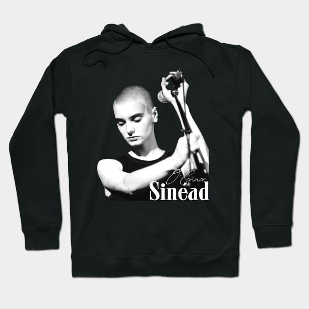 Sinead O'Connor retro 90s Hoodie by jeffreybeard